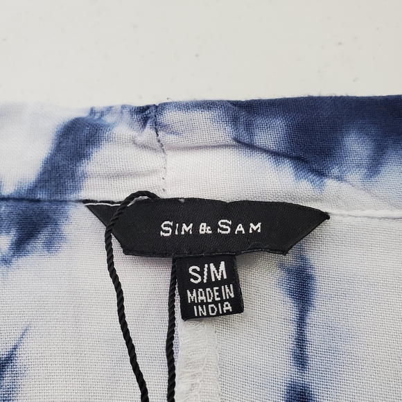 Sim & Sam Open Front Tie Dye Cardigan S/M - Picture 3 of 5